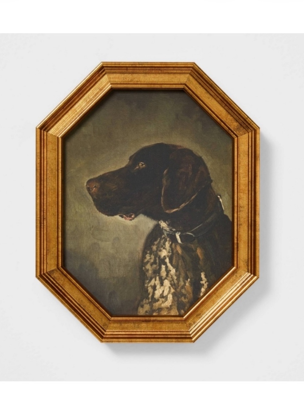 NWT - Studio McGee for Threshold Gold Pointer Dog Portrait